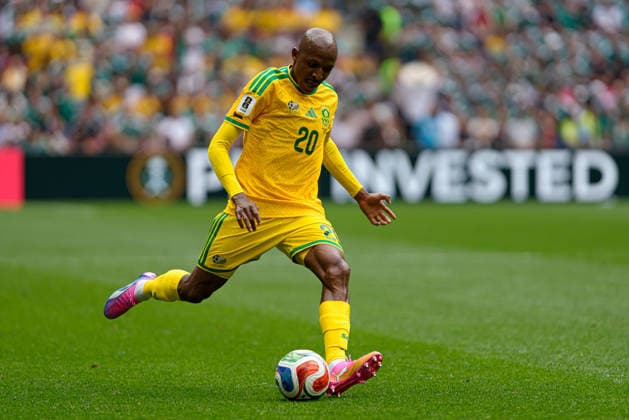 Khuliso Mudau seen during FIFA World Cup, WM, Weltmeisterschaft, Fussball 2026 game between national teams of Mexico and South Africa (Alejandro Espino Ball Raw Images) Mexico City Estadio Azteca Mexico Copyright: xAlejandroxEspinox alejandroespino_mexico_southafrica_2526-6
