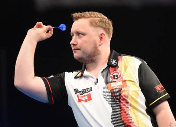 11.06.2026, xhbx, Dart World Cup of Darts 2025, v.l. Martin Schindler (Deutschland) (DFL DFB REGULATIONS PROHIBIT ANY USE OF PHOTOGRAPHS as IMAGE SEQUENCES and or QUASI-VIDEO Frankfurt