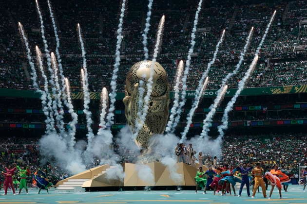 FIFA World Cup, WM, Weltmeisterschaft, Fussball 2026 - Group A - Mexico vs South Africa Artists peform during the pre-game show before the opening match of the FIFA World Cup 2026 between Mexico and South Africa in Mexico City, Mexico, 11 June 2026. Mexico City Mexico  Copyright: xJOSExMENDEZx