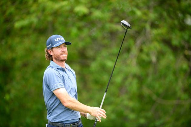 CALEDON, ON - JUNE 11: Sam Ryder of the United States plays his shot from the 16th tee during the first round of the RBC Canadian Open 2026 at TPC Toronto at Osprey Valley North Course on June 11, 2026 in Caledon, Ontario. (Photo by Julian Avram Icon Sportswire) GOLF: JUN 11 PGA, Golf Herren RBC Canadian Open EDITORIAL USE ONLY Icon2606111076