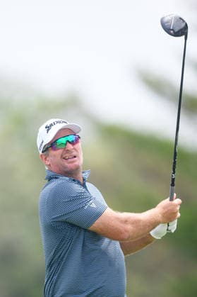 CALEDON, ON - JUNE 11: Ryan Fox of New Zealand plays his shot from the 2nd tee during the first round of the RBC Canadian Open 2026 at TPC Toronto at Osprey Valley North Course on June 11, 2026 in Caledon, Ontario. (Photo by Julian Avram Icon Sportswire) GOLF: JUN 11 PGA, Golf Herren RBC Canadian Open EDITORIAL USE ONLY Icon2606111798