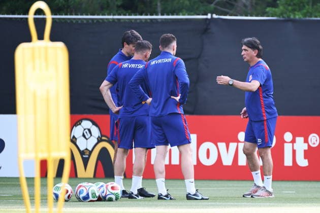 Alexandria, USA, 110626. Croatian coach Zlatko Dalic with his national football team during the training in the base camp at Episcopal Highschool during the FIFA World Cup, WM, Weltmeisterschaft, Fussball Photo: Boris Kovacev CROPIX Copyright: xxBorisxKovacevx xCROPIXx trening_hrvatska5-110626