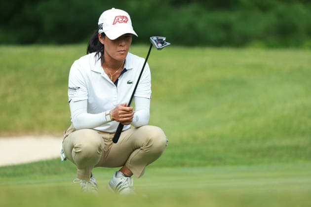 Dow Championship MIDLAND, MICHIGAN - JUNE 11: Celine Boutier of France lines up her putt on the fifth green during the first round of the Dow Championship at Midland Country Club in Midland, Michigan, USA on Thursday, June 11, 2026. Midland Michigan United States  Copyright: xJorgexLemusx originalFilename:lemus-dowchamp260611_npCWO.jpg