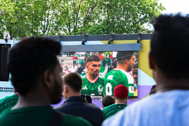 VANCOUVER, CANADA - JUNE 11: Fan supporters of different teams and countries watch the first match of the FIFA World Cup, WM, Weltmeisterschaft, Fussball 2026 between Mexico and South Africa during the FIFA Fan Festival at Hastings Park on June 11, 2026 in Vancouver, British Columbia, Canada.  Copyright: xAmyxElle SPPx Sportspressphoto_SPR165135