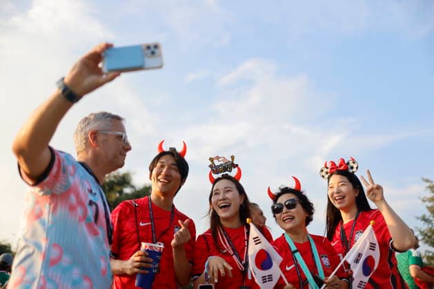 FIFA World Cup, WM, Weltmeisterschaft, Fussball 2026 - Group A - South Korea vs Czechia South Korea fans pose ahead of the FIFA World Cup 2026 Group A match between South Korea and Czechia in Guadalajara, Mexico, 11 June 2026. GUADALAJARA Mexico  Copyright: xFRANCISCOxGUASCOx