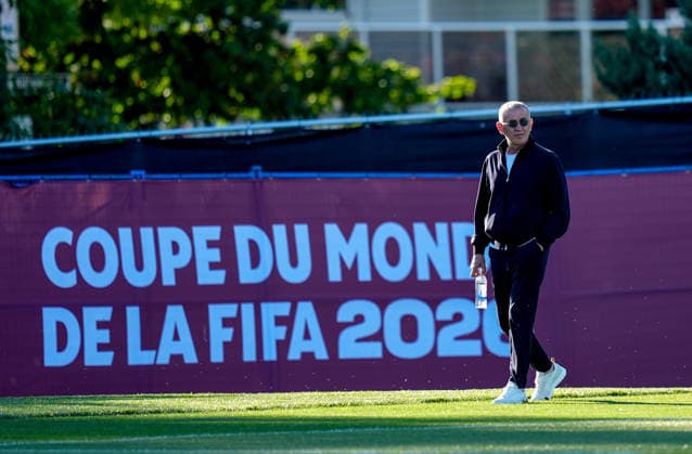 Turkish National Football Team held its first training session in Canada VANCOUVER, CANADA - JUNE 11: Turkish Football Federation (TFF) President Ibrahim Haciosmanoglu follows the Turkish National Football Team players first training session in Vancouver, Canada, on June 11, 2026. Following their arrival from their main training camp in Arizona, began on-field tactical preparations ahead of their opening Group D match against Australia in the 2026 FIFA World Cup, WM, Weltmeisterschaft, Fussball Ercin Erturk Anadolu Vancouver Canada. Editorial use only. Please get in touch for any other usage.  Copyright: x2026xAnadoluxErcinxErturkx