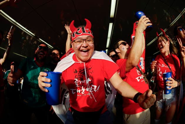 FIFA World Cup, WM, Weltmeisterschaft, Fussball 2026 - Group A - South Korea vs Czechia South Korea fans pose ahead of the FIFA World Cup 2026 Group A match between South Korea and Czechia in Guadalajara, Mexico, 11 June 2026. GUADALAJARA Mexico  Copyright: xFRANCISCOxGUASCOx