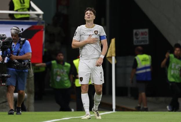 South Korea v Czechia - FIFA World Cup, WM, Weltmeisterschaft, Fussball 2026 - Group A ZAPOPAN, MEXICO - JUNE 11: Ladislav Krejci (7) of Czechia celebrates after scoring a goal during the 2026 FIFA World Cup First Stage Group A match between South Korea and Czechia at Estadio Akron (Guadalajara Stadium) in Zapopan, Guadalajara, Mexico on June 11, 2026. Luciano Gonzalez Anadolu Zapopan Mexico. Editorial use only. Please get in touch for any other usage.  Copyright: x2026xAnadoluxLucianoxGonzalezx