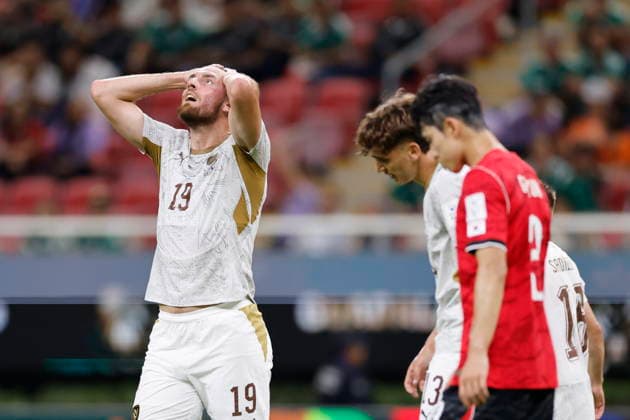 FIFA World Cup, WM, Weltmeisterschaft, Fussball 2026 - Group A - South Korea vs Czechia Tomas Chory (L) of Czechia reacts during the FIFA World Cup 2026 Group A match between South Korea and Czechia in Guadalajara, Mexico, 11 June 2026. GUADALAJARA Mexico  Copyright: xFRANCISCOxGUASCOx
