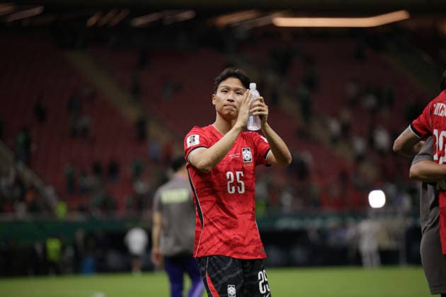 South Korea v Czechia - FIFA World Cup, WM, Weltmeisterschaft, Fussball 2026 - Group A ZAPOPAN, MEXICO - JUNE 11: Eom Ji-sung of South Korea celebrates after the 2026 FIFA World Cup First Stage Group A match between South Korea and Czechia at Estadio Akron (Guadalajara Stadium) in Zapopan, Guadalajara, Mexico on June 11, 2026. Luciano Gonzalez Anadolu Zapopan Mexico. Editorial use only. Please get in touch for any other usage.  Copyright: x2026xAnadoluxLucianoxGonzalezx
