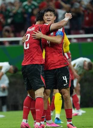 South Korea v Czechia - FIFA World Cup, WM, Weltmeisterschaft, Fussball 2026 - Group A ZAPOPAN, MEXICO - JUNE 11: Kim Min-jae and Lee Han-beom of South Korea celebrate after the 2026 FIFA World Cup First Stage Group A match between South Korea and Czechia at Estadio Akron (Guadalajara Stadium) in Zapopan, Guadalajara, Mexico on June 11, 2026. Luciano Gonzalez Anadolu Zapopan Mexico. Editorial use only. Please get in touch for any other usage.  Copyright: x2026xAnadoluxLucianoxGonzalezx
