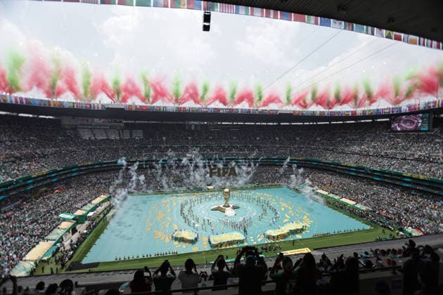 260612 -- MEXICO CITY, June 12, 2026 -- Photo taken on June 11, 2026 shows the opening ceremony of the 2026 FIFA World Cup, WM, Weltmeisterschaft, Fussball at Mexico City Stadium in Mexico City, Mexico. Photo by Xinhua SPMEXICO-MEXICO CITY-FOOTBALL-FIFA WORLD CUP-OPENING CEREMONY FranciscoxCanedo  (SP)MEXICO-MEXICO CITY-FOOTBALL-FIFA WORLD CUP-OPENING CEREMONY IMAGO FranciscoxCanedo  imago images 0858937664