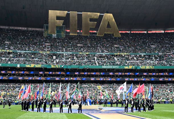 (260612) -- MEXICO CITY, June 12, 2026 -- Flagbearers are seen during the opening ceremony of the 2026 FIFA World Cup, WM, Weltmeisterschaft, Fussball at Mexico City Stadium in Mexico City, Mexico, June 11, 2026. ) (SP)MEXICO-MEXICO CITY-FOOTBALL-FIFA WORLD CUP-OPENING CEREMONY WuxWei 