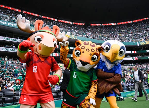 (260612) -- MEXICO CITY, June 12, 2026 -- Mascots are seen during the opening ceremony of the 2026 FIFA World Cup, WM, Weltmeisterschaft, Fussball at Mexico City Stadium in Mexico City, Mexico, June 11, 2026. ) (SP)MEXICO-MEXICO CITY-FOOTBALL-FIFA WORLD CUP-OPENING CEREMONY LixMuzi 