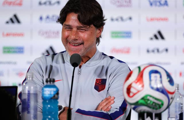 (260612) -- LOS ANGELES, June 12, 2026 -- Mauricio Pochettino, head coach of the United States, attends the press conference, PK, Pressekonferenz ahead of the group stage match between the United States and Paraguay at the FIFA World Cup, WM, Weltmeisterschaft, Fussball 2026, at Los Angeles Stadium in Los Angeles, the United States, on June 11, 2026. ) (SP)U.S.-LOS ANGELES-FOOTBALL-FIFA WORLD CUP-PRESS CONFERENCE-USA VS PRY BaixXuefei 