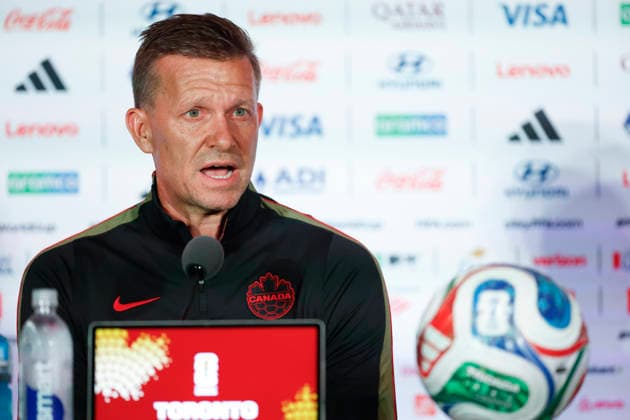 Canada s head coach, Jesse Marsch, attends a press conference, PK, Pressekonferenz in Toronto, Canada, 11 June 2026. Press conference with the Canadian national team, Nationalteam !ACHTUNG: NUR REDAKTIONELLE NUTZUNG!  Copyright: xBienvenidoxVelascox GR5011 0858942424st