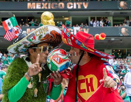 MEXICO CITY, MEXICO - JUNE 11: Fans cheer up during the group A match between Mexico and South Africa at the 2026 FIFA World Cup, WM, Weltmeisterschaft, Fussball at Mexico City Stadium on June 11, 2026 in Mexico City, Mexico.  Copyright: xVCGx 111647724891