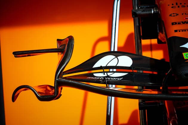 IPA85600185 - McLaren technical details, during the Barcelona-Catalunya Grand Prix, Barcelona, June 11–14, 2026, Montmeló, 2026 Formula 1 World Championship, WM, Weltmeisterschaft  Copyright: xFedericoxBasile IPAxSportx xx 85600185