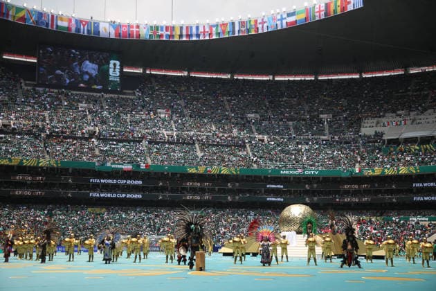 Fußball, FIFA WM 2026, Eröffnungsfeier in Mexiko Stadt #5 2026 FIFA World Cup, WM, Weltmeisterschaft, Fussball Opening Ceremony Performance during the 2026 FIFA World Cup opening ceremony at Estadio Azteca. on June 11, 2026 in Mexico City, Mexico. Mexico City CDMX Mexico Copyright: xIsmaelxRosasx