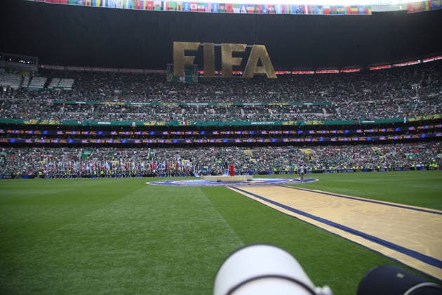 Fußball, FIFA WM 2026, Eröffnungsfeier in Mexiko Stadt #5 2026 FIFA World Cup, WM, Weltmeisterschaft, Fussball Opening Ceremony Performance during the 2026 FIFA World Cup opening ceremony at Estadio Azteca. on June 11, 2026 in Mexico City, Mexico. Mexico City CDMX Mexico Copyright: xIsmaelxRosasx
