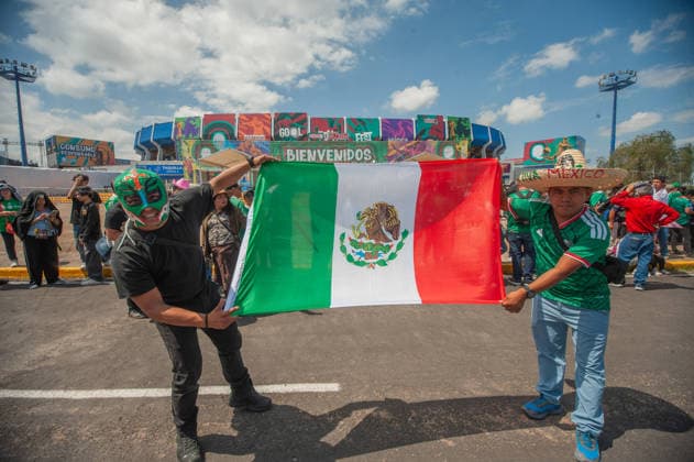 Mexicans Celebrating Victory Over South Africa at FIFA Fan Fest Mexicans celebrating the victory of Mexico over South Africa at the Correguidora stadium at the 2026 FIFA Fan Fest during the FIFA World Cup, WM, Weltmeisterschaft, Fussball opening match 1st round of group A between Mexico and South Africa. On June 11, 2026 in Queretaro, Mexico. Queretaro Mexico Copyright: xJosexCarrerax