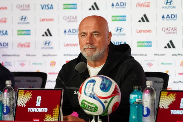 Bosnia and Herzegovina MD-1 press conference, PK, Pressekonferenz - 2026 FIFA World Cup, WM, Weltmeisterschaft, Fussball Sergej BARBAREZ Head Coach of Bosnia and Herzegovina during the 2026 FIFA World Cup press conference one day before the match between Canada and Bosnia and Herzegovina at Toronto Stadium. on June 11, 2026 in Toronto, Canada. Toronto Ontario Canada Copyright: xLeonardoxRamirezx