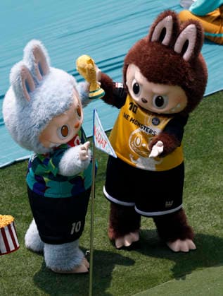 (260612) -- MEXICO CITY, June 12, 2026 -- The Labubu mascots, popular furry dolls from Chinese toy company Pop Mart, perform during the opening ceremony of the 2026 FIFA World Cup, WM, Weltmeisterschaft, Fussball at Mexico City Stadium in Mexico City, Mexico, June 11, 2026. (Photo by Xinhua) (SP)MEXICO-MEXICO CITY-FOOTBALL-FIFA WORLD CUP-OPENING CEREMONY FranciscoxCanedo 