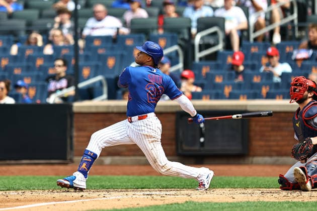 MLB, Baseball Herren, USA St. Louis Cardinals Vs. New York Mets New York Mets player Juan Soto 22 hits a solo home run during the seventh inning of a baseball game against the St. Louis Cardinals at Citi Field in Flushing, New York, on June 11, 2026. Flushing New York United States  Copyright: xGordonxDonovanx originalFilename:donovan-mlbstlou260611_npw1t.jpg
