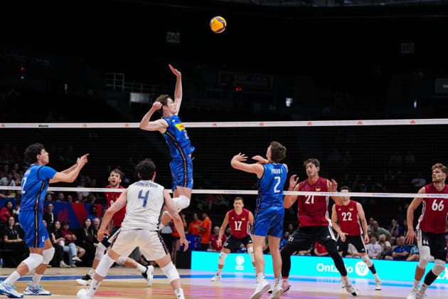 Volleyball, Nations League, Deutschland - Italien Germany V Italy - 2026 Men s Volleyball Nations League - Ottawa -Day2 Pardo Mati 20 of Italy in action during the 2026 Men s Volleyball Nations League match between Germany and Italy at TD Place Arena in Ottawa, Canada, on June 11, 2026. Ottawa Ontario Canada  Copyright: xYuanxTianx originalFilename:tian-2026mens260611_npsqT.jpg