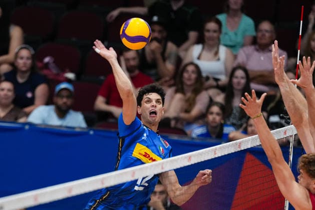 Volleyball, Nations League, Deutschland - Italien Germany V Italy - 2026 Men s Volleyball Nations League - Ottawa -Day2 Mattia Bottolo 12 of Italy in action during the 2026 Men s Volleyball Nations League match between Germany and Italy at TD Place Arena in Ottawa, Canada, on June 11, 2026. Ottawa Ontario Canada  Copyright: xYuanxTianx originalFilename:tian-2026mens260611_np2Nx.jpg
