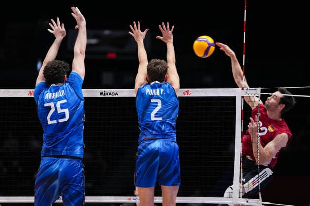 Volleyball, Nations League, Deutschland - Italien Germany V Italy - 2026 Men s Volleyball Nations League - Ottawa -Day2 Tobias Brand 22 of Germany in action during the 2026 Men s Volleyball Nations League match between Germany and Italy at TD Place Arena in Ottawa, Canada, on June 11, 2026. Ottawa Ontario Canada  Copyright: xYuanxTianx originalFilename:tian-2026mens260611_np3CJ.jpg