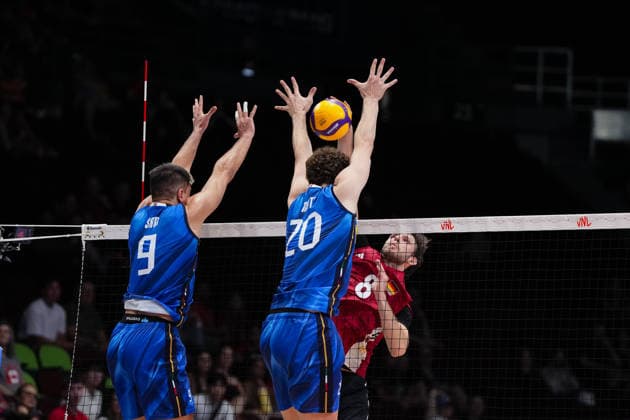 Volleyball, Nations League, Deutschland - Italien Germany V Italy - 2026 Men s Volleyball Nations League - Ottawa -Day2 Filip John 8 of Germany competes during the 2026 Men s Volleyball Nations League match between Germany and Italy at TD Place Arena in Ottawa, Canada, on June 11, 2026. Ottawa Ontario Canada  Copyright: xYuanxTianx originalFilename:tian-2026mens260611_npNAy.jpg