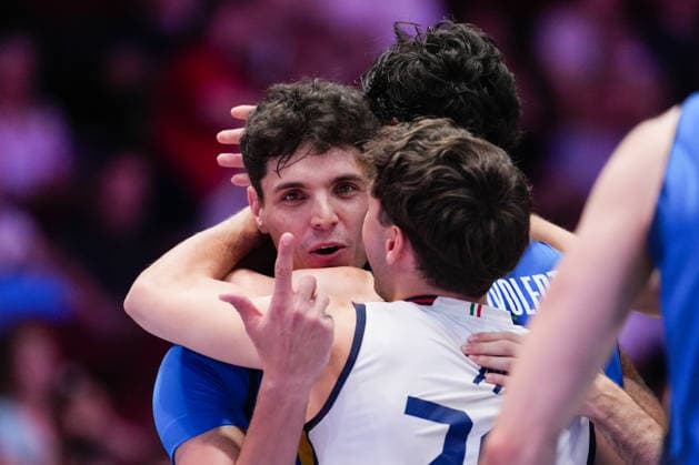 Volleyball, Nations League, Deutschland - Italien Germany V Italy - 2026 Men s Volleyball Nations League - Ottawa -Day2 Mattia Bottolo 12 of Italy reacts during the 2026 Men s Volleyball Nations League match between Germany and Italy at TD Place Arena in Ottawa, Canada, on June 11, 2026. Ottawa Ontario Canada  Copyright: xYuanxTianx originalFilename:tian-2026mens260611_npF6m.jpg