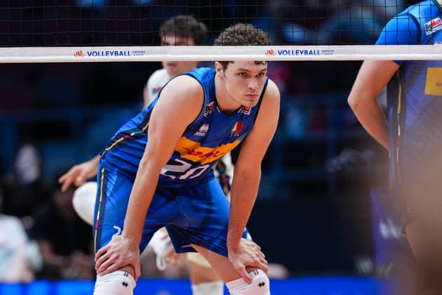 Volleyball, Nations League, Deutschland - Italien Germany V Italy - 2026 Men s Volleyball Nations League - Ottawa -Day2 Pardo Mati 20 of Italy looks on during the 2026 Men s Volleyball Nations League match between Germany and Italy at TD Place Arena in Ottawa, Canada, on June 11, 2026. Ottawa Ontario Canada  Copyright: xYuanxTianx originalFilename:tian-2026mens260611_npPfW.jpg