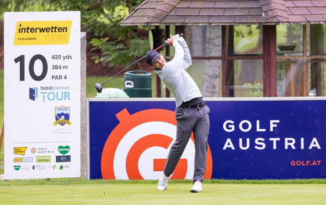 GOLF - Interwetten Open HAUS,AUSTRIA,12.JUN.26 - GOLF - HotelPlanner Tour, Interwetten Open, Golfclub Schladming. Image shows Linus Lang (GER).  GEPAxpictures xHaraldxSteiner
