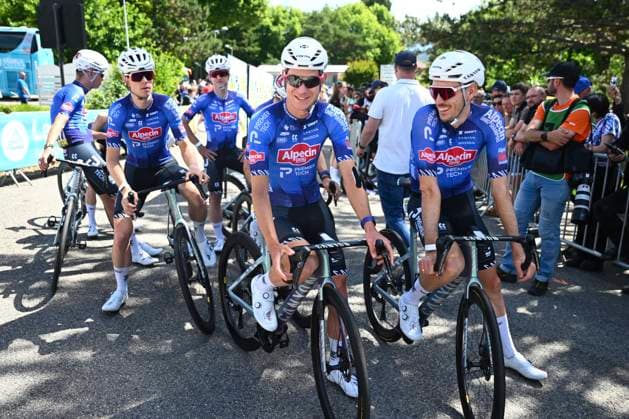 Tour Auvergne - Rhone-Alpes 2026 Stage 6 CREST-VOLAND, FRANCE - JUNE 12 : Debruyne Ramses (BEL) of Alpecin - Premier Tech during stage 6 of the 78th edition of Tour Auvergne - Rhone-Alpes an UCI World Tour 2.UWT cycling road race stage for Men Elite of 182.3 km with start in Saint-Vulbas and finish in Crest-Voland on June 12, 2026 in Crest-Voland, France, 12 06 2026 ( Motordriver Guy De Vuyst - Crest-Voland France  Copyright: xVincentxKalutx
