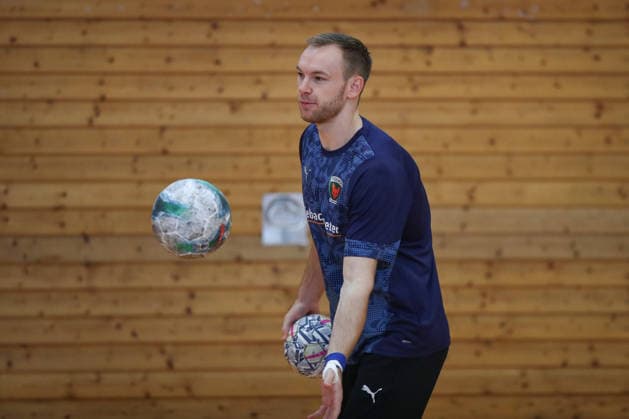 12.06.2026, xtgx, Handball, EHF Champions League, Abschlusstraining Füchse Berlin v.l. Mathias Gidsel (Berlin, 19) Koeln