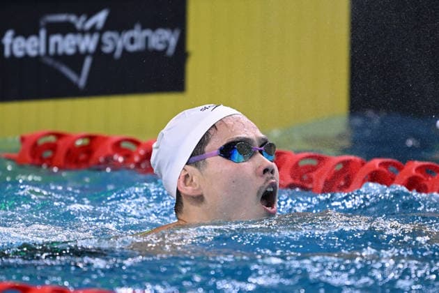 SWIMMING AUSTRALIAN TRIALS, Se-Bom Lee reacts after winning the Men s 200m Backstroke on day 5 of the 2026 Australian Swimming Trials at Sydney Olympic Park Aquatic Centre in Sydney, Friday, June 12, 2026. ( NO ARCHIVING, EDITORIAL USE ONLY SYDNEY NEW SOUTH WALES AUSTRALIA  Copyright: xDEANxLEWINSx 20260612182308245195