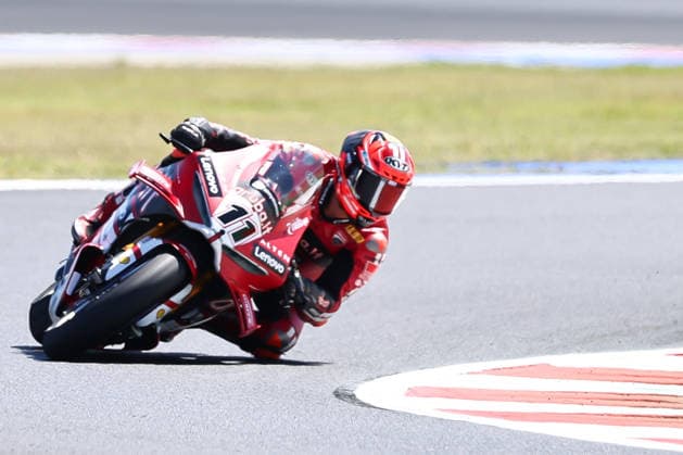 IPA85604672 - Nicolo Bulega (ITA) on a Ducati Panigale V4R, Aruba.It Racing - Ducati, during the FIM Superbike World Championship, WM, Weltmeisterschaft Pirelli Emilia Romagna Round at the Misano World Circuit Marco Simoncelli, Misano Adriatico, Italy on June 12, 2026 during the Pirelli Emilia Romagna Round, World Superbike (SBK) race in Italy, Italy, June 12, 2026  Copyright: xValerioxOrigo IPAxSportx xx 85604672