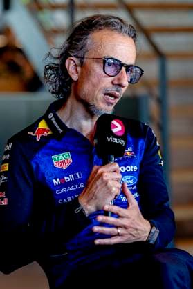 BARCELONA - Oracle Red Bull Racing Team Principal Laurent Mekies during the Formula 1 Spain-Catalonia at the Circuit de Barcelona-Catalunya on June 12, 2026 in Barcelona, Spain. (Photo by DeFodi Images) -