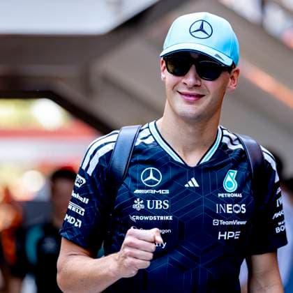 BARCELONA - Formula 1 driver George Russell of Mercedes AMG-Petronas Formula One Team during the Formula 1 Spain-Catalonia at the Circuit de Barcelona-Catalunya on June 12, 2026 in Barcelona, Spain. (Photo by DeFodi Images) -