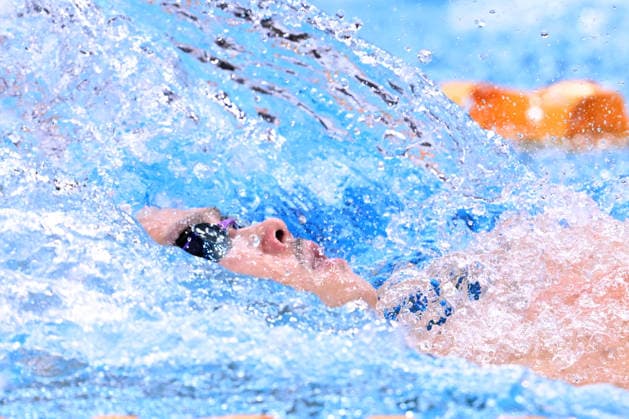 SWIMMING AUSTRALIAN TRIALS, Se-Bom Lee in action during the Men s 200m Backstroke on day 5 of the 2026 Australian Swimming Trials at Sydney Olympic Park Aquatic Centre in Sydney, Friday, June 12, 2026. ( NO ARCHIVING, EDITORIAL USE ONLY SYDNEY NEW SOUTH WALES AUSTRALIA  Copyright: xDEANxLEWINSx 20260612173698549058