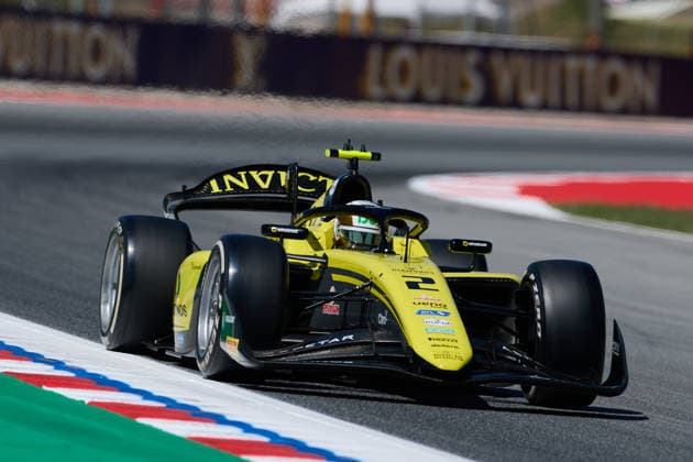 Formula 2 Championship - Round 5 Barcelona - Practice & Qualifying Joshua Durksen of Paraguay and Invicta Racing (2) on track during practice ahead of Round 5 Barcelona of the Formula 2 Championship at Circuit de Barcelona-Catalunya on June 12, 2026, in Barcelona, Spain. Barcelona Circuit de Barcelona-Catalunya Catalunya Spain RL_F1GPBCN_2K26_000099 Copyright: xRicardoxLarreinax