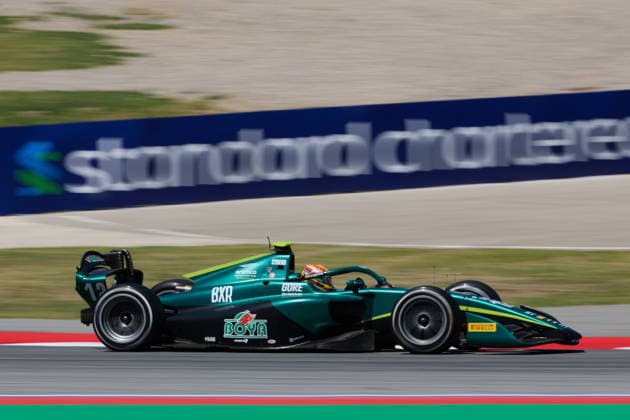 Formula 2 Championship - Round 5 Barcelona - Practice & Qualifying Mari Boya of Spain and PREMA Racing (12) on track during practice ahead of Round 5 Barcelona of the Formula 2 Championship at Circuit de Barcelona-Catalunya on June 12, 2026, in Barcelona, Spain. Barcelona Circuit de Barcelona-Catalunya Catalunya Spain RL_F1GPBCN_2K26_000113 Copyright: xRicardoxLarreinax