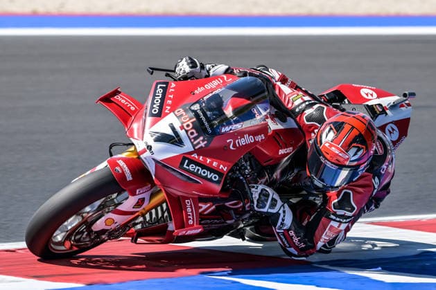 IPA85605221 - Iker Lecuona (ESP) on the Ducati Panigale V4R for Aruba.It Racing – Ducati during the Pirelli Emilia Romagna Round of the World Superbike (SBK) Championship in Italy, June 12, 2026  Copyright: xAlessioxMarini IPAxSportx xx 85605221
