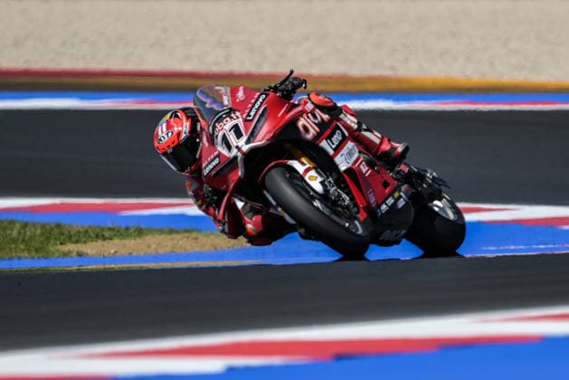 IPA85605216 - Nicolo Bulega ITA Ducati Panigale V4R Aruba.It Racing - Ducati during the Pirelli Emilia Romagna Round, World Superbike (SBK) race in Italy, June 12, 2026  Copyright: xAlessioxMarini IPAxSportx xx 85605216