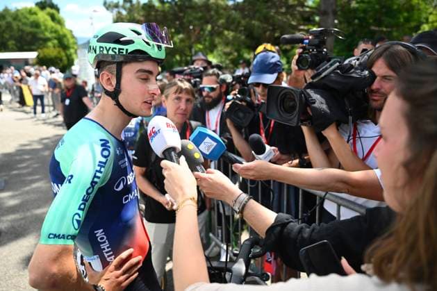 Tour Auvergne - Rhone-Alpes 2026 Stage 6 CREST-VOLAND, FRANCE - JUNE 12 : Seixas Paul (FRA) of Decathlon CMA CGM Team during stage 6 of the 78th edition of Tour Auvergne - Rhone-Alpes an UCI World Tour 2.UWT cycling road race stage for Men Elite of 182.3 km with start in Saint-Vulbas and finish in Crest-Voland on June 12, 2026 in Crest-Voland, France, 12 06 2026 ( Motordriver Guy De Vuyst - Crest-Voland France  Copyright: xVincentxKalutx