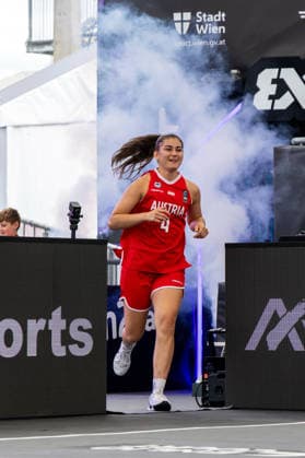 BASKETBALL - FIBA 3x3 World Tour VIENNA,AUSTRIA,12.JUN.26 - BASKETBALL - FIBA 3x3 World Tour. Image shows Magdalena Schmidt (AUT).  GEPAxpictures xPhilippxBrem