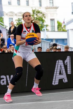BASKETBALL - FIBA 3x3 World Tour VIENNA,AUSTRIA,12.JUN.26 - BASKETBALL - FIBA 3x3 World Tour. Image shows Mia David (HUN).  GEPAxpictures xPhilippxBrem