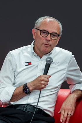 F1 - BARCELONA-CATALUNYA GRAND PRIX 2026 Stefano Domenicali president and CEO of Formula 1, portrait Pirelli™s 500 Grands Prix book presentation press conference, PK, Pressekonferenz during the Formula 1 Barcelona-Catalunya Grand Prix 2026, 7th round of the 2026 Formula One World Championship, WM, Weltmeisterschaft from June 12 to 14, 2026 on the Circuit de Barcelona-Catalunya, in Montmelo, Spain - MontmeloSpain  Copyright: xXavixBonillax